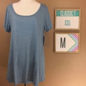 Faded blue LuLaRoe Classic T, size M